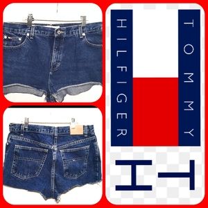 10 VINTAGE SUPER HIGH WAISTED CHEEKY RAW CUT DENIM SHORTS